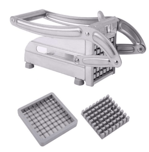 Stainless Steel Home French Fries Potato Chips Strip Cutting Cutter Machine French Fries Machine French Fries Cutter for Kitchen Potato Chips Slicer - Image 2